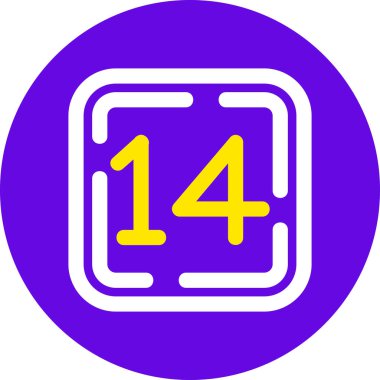 Takvim simgesi, vektör çizimi