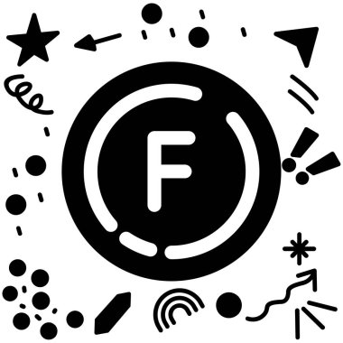 Uydu anteninin katı simgesi