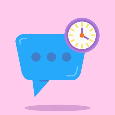 Alarm saat simgesi vektör illüstrasyonu