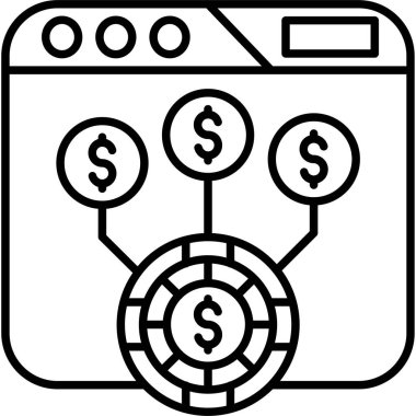 para simgesi vektör illüstrasyonu