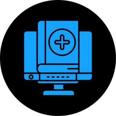 bilgisayar izleme simgesi, vektör illüstrasyonu