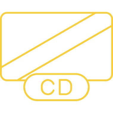 Bir araba simgesinin vektör illüstrasyonu