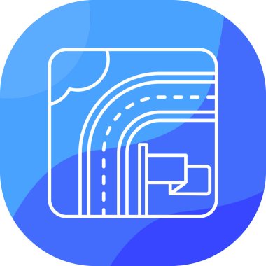 yol işareti vektör simgesi