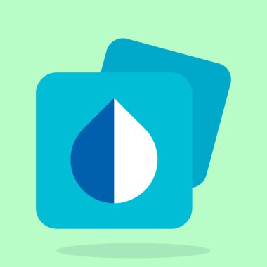 su simgesi, vektör illüstrasyonu