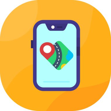 smartphone with location pin vector illustration design