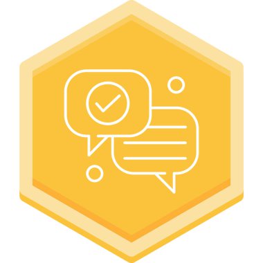 Sohbet simgesi vektör illüstrasyonu