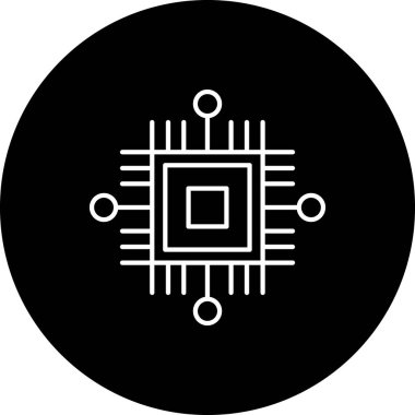 devre tahtası düz simge vektör çizimi