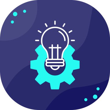 Bir fikrim var. Web simgesi basit illüstrasyon