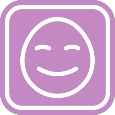 Yüzü. Web simgesi basit tasarım