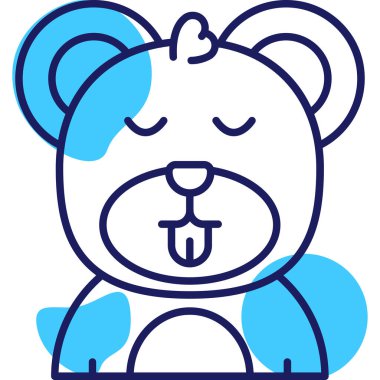 Ayı. Web simgesi basit illüstrasyon