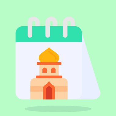 Takvim simgesi vektör illüstrasyonu