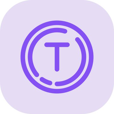 Bir çember simgesinin vektör illüstrasyonu