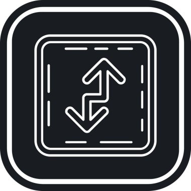 Ok. Web simgesi basit illüstrasyon