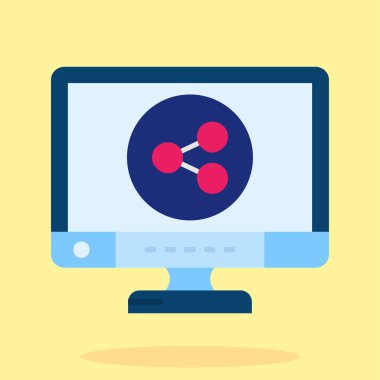 dizüstü bilgisayar simgesi, vektör illüstrasyonu