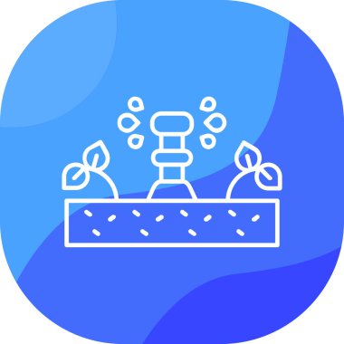 Bahçe. Web simgesi basit illüstrasyon