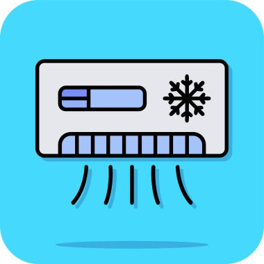 Klima simgesi renk vektörü çizimi