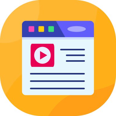 Web simgesi, vektör illüstrasyonu