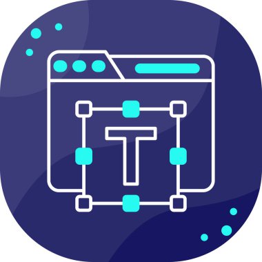 Sunucu. Web simgesi basit illüstrasyon