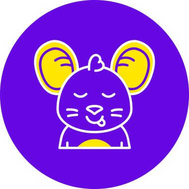 Tatlı bir çizgi film tavşanının vektör çizimi