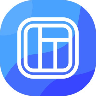 Mavi bir simgenin vektör illüstrasyonu