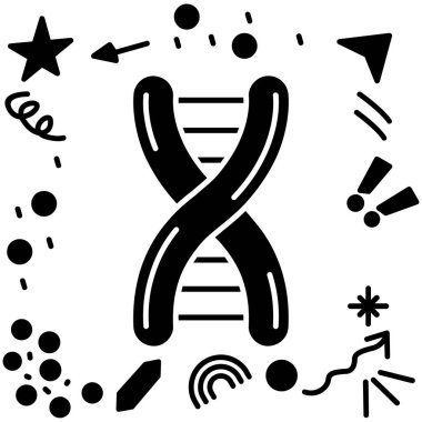 DNA molekülü mozaik ve DNA sarmalı DNA