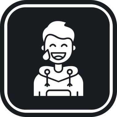 Bebeğim. Web simgesi basit illüstrasyon