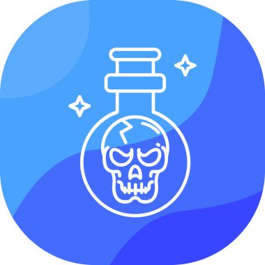 kafatası simgesi, vektör illüstrasyonu basit tasarım