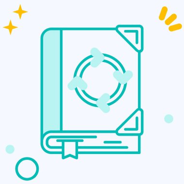 data disk renk ikonu vektörü.