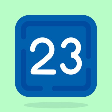 Vektör Takvim Simgesi, vektör illüstrasyonu