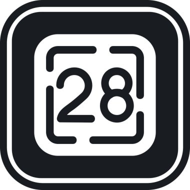 tarih vektörü simgesi düz simgesi