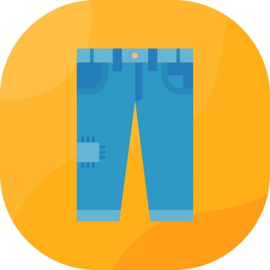 giysi pantolon simgesi düz stil