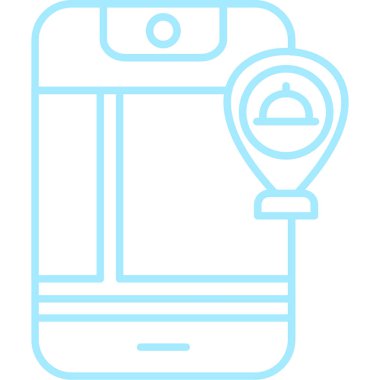 Akıllı telefon simgesinin vektör illüstrasyonu