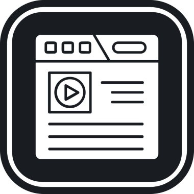 Ağ ve arayüz düz vektör simgesi.