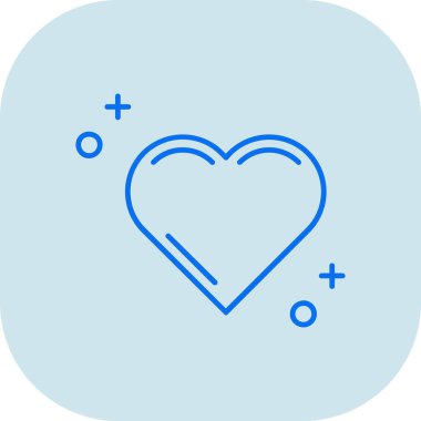 vektör çizim tasarım kalp simgesi