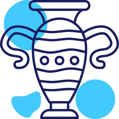 Vazo. Web simgesi basit illüstrasyon