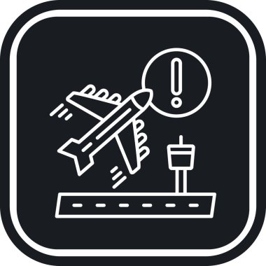 uçuş uçağı simgesi katı stil