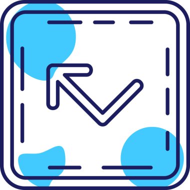 Vektör konumu simge illüstrasyonu