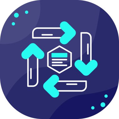 Bir simgenin modern tasarımının vektör çizimi