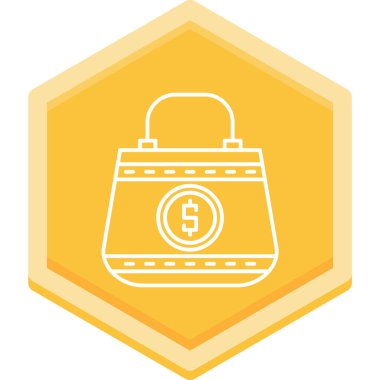 Para için. Web simgesi basit illüstrasyon