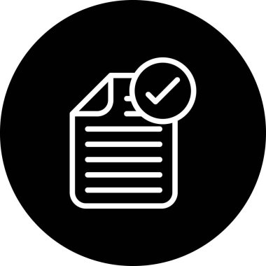 Kontrol listesi simgesi vektör illüstrasyonu