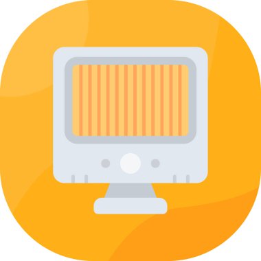 Bilgisayar. Web simgesi basit illüstrasyon