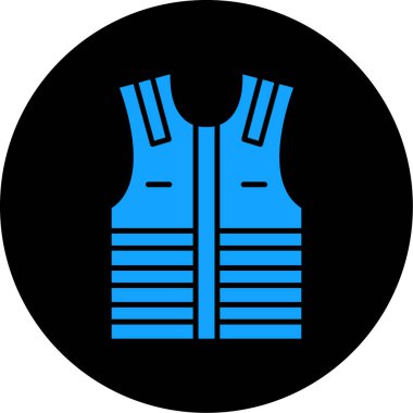 Yelek. Web simgesi basit illüstrasyon