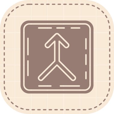 Modern yol simgesinin vektör illüstrasyonu