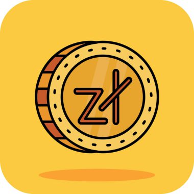 Bozuk Para Simgesi Moda Biçiminde İzole Arkaplan