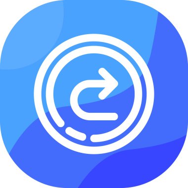 Ok. Web simgesi basit illüstrasyon