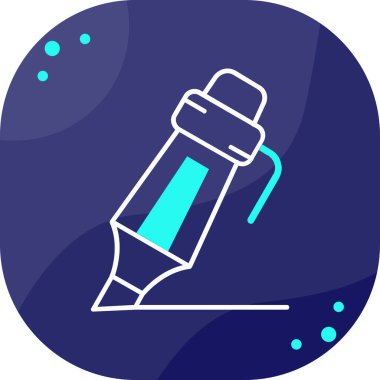 boya fırçası ikonu. vektör illüstrasyonu