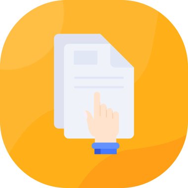 belge simgesi, vektör illüstrasyonu. belge