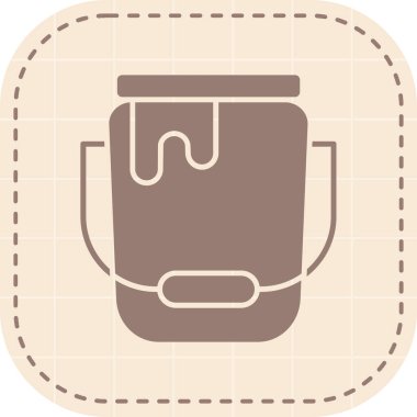 Bir çaydanlık simgesinin vektör illüstrasyonu