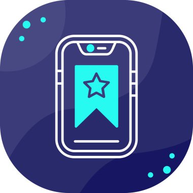 Cep telefonu simgesi, vektör illüstrasyonu