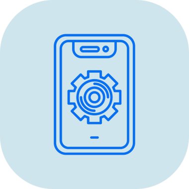 Akıllı telefon simgesi. Web için akıllı telefon vektör simgesinin basit illüstrasyonu